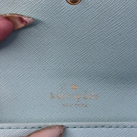 Kate spade card holder wallet in aqua - Picture 5 of 8
